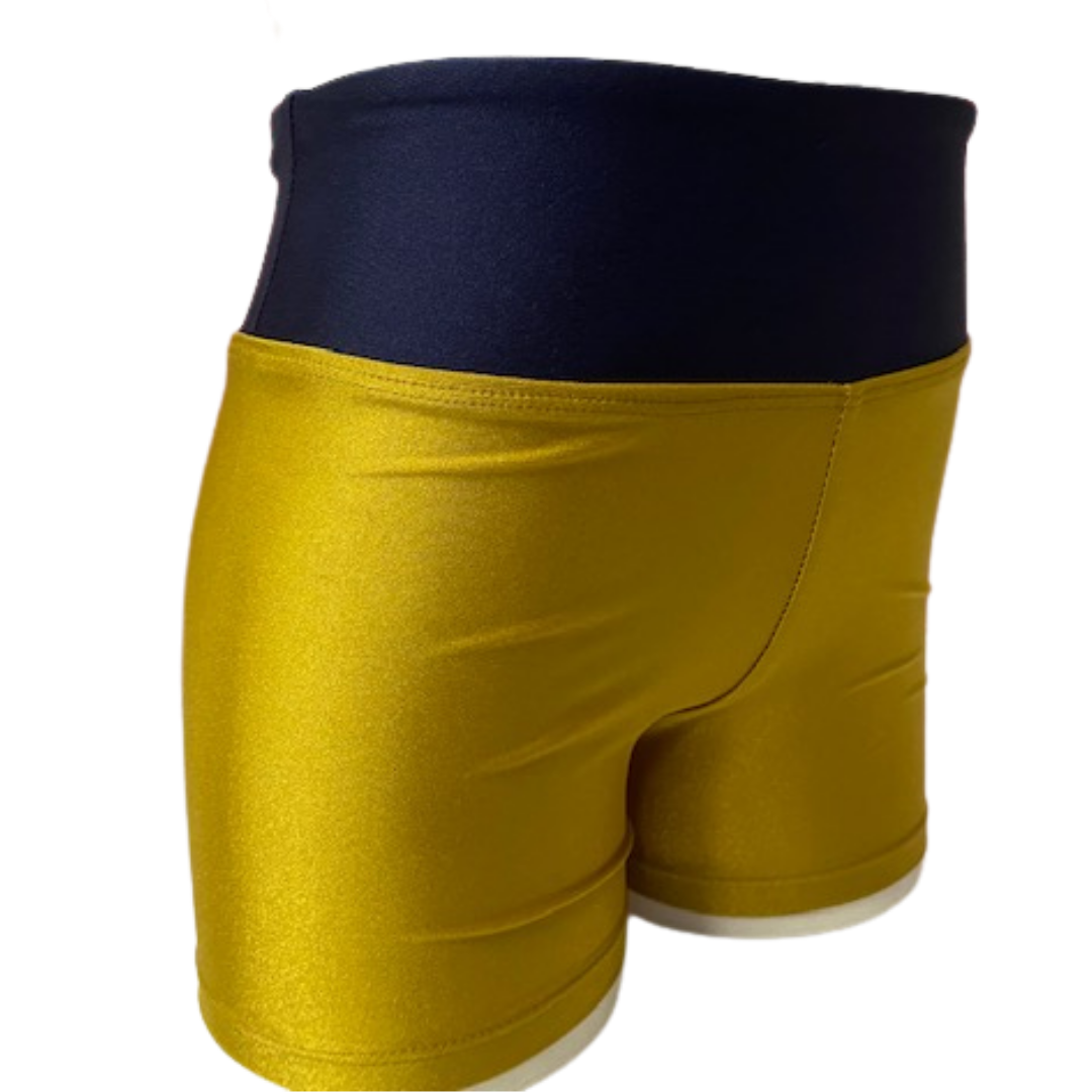 Gold Jazz Shorts - Girls + Ladies